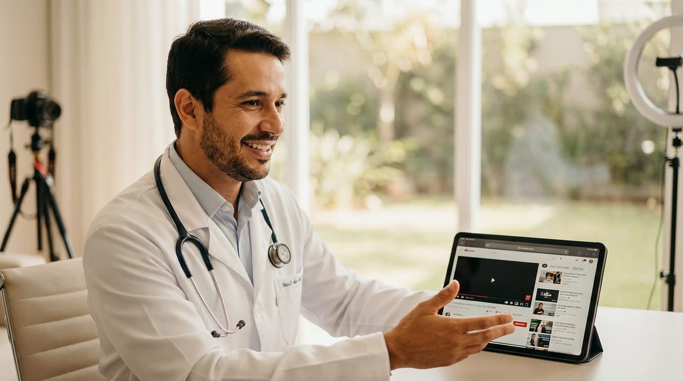 YouTube Para Médicos: Como Canal de Vídeo Gera Autoridade e Pacientes